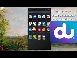 How to check du sim number using android phone