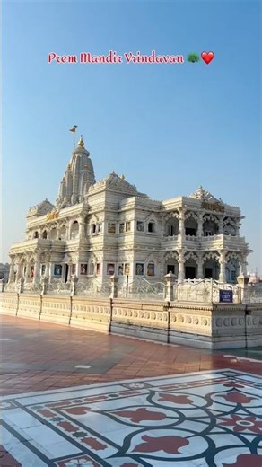प्रेम मंदिर: स्वर्ग की झलक! ✨ #vrindavan #shorts