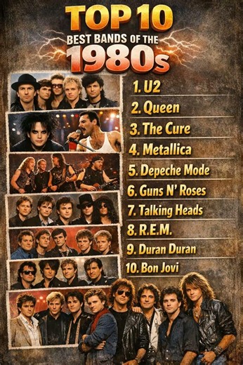 Top 10 Best Bands of the 1980s