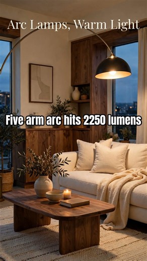 Arc Floor Lamp: Warm Light Exactly Where You Sit