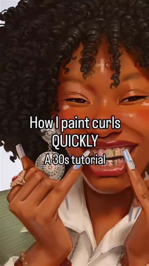 Pysthache | I AM BACK!! I hope you will like this how to paint curls tutorial. Save it to have The Rock with hair with you at any moment in your life... | Instagram