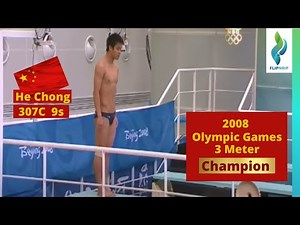 2008 He Chong Team China - 307c - 3 meter Springboard Diving - Olympic Games
