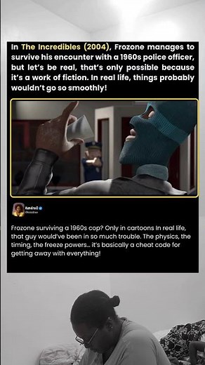 In The Incredibles (2004), Frozone manages to survive his encounter #memes #movie #funny