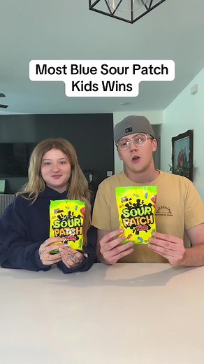Luck Based Challenge: Most Blue Sour Patch Kids Wins!