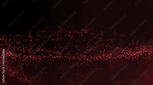 Particle Field Red. Particle Waves. Particle Loop. Turbulent Particles. Waves of Particles. Frequency Particles
