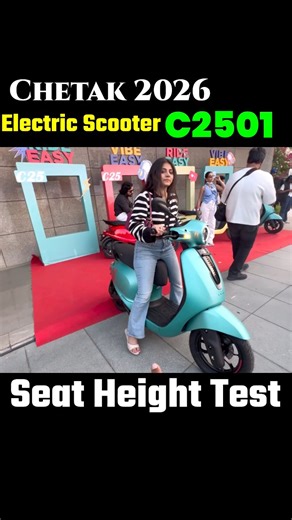 2026 Bajaj Chetak C2501 Electric Scooter Launched in India Seat Height test 5’3” Result? | Mr Auto