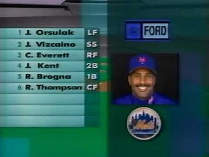 New York METS at Los Angeles DODGERS 8/31/95 Original UPN9 Broadcast