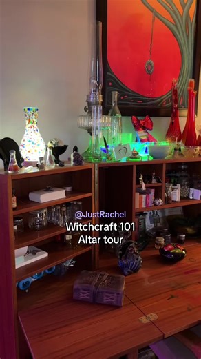 Witchcraft 101 my altar tour. Your altar can be anything you make it. #spells #witchtok #witchtip #witchcraft #witch