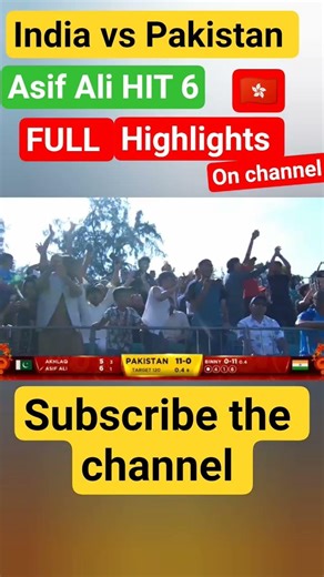 ASIF ALI HIT ATTRACTIVE SIX | PAKISTAN VS INDIA MATCH HIGHLIGHTS #ASIFALI #HIT6 #pakvsind #asifali