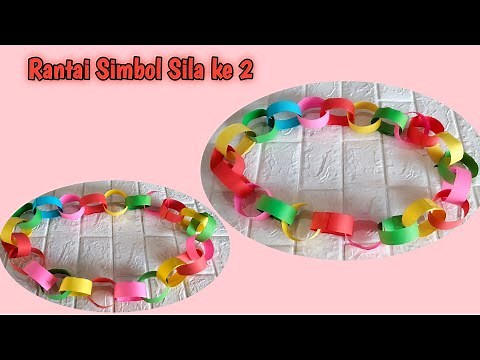 Membuat Rantai Simbol Pancasila Sila Ke 2 || Rantai Pancasila Dari Kertas Origami || SBDP Kelas 2 SD