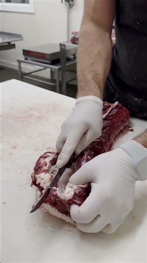 A whole deer backstrap! 🔪🦌 #shorts