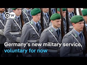 German lawmakers approve voluntary military service, 18 year-old men face mandatory checks | DW News