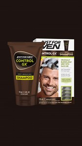 Control GX® is the world’s first shampoo that gradually washes away greys. Available in Woolworths, Coles, Chemist Warehouse, and selected pharmacies nationally. | Just For Men