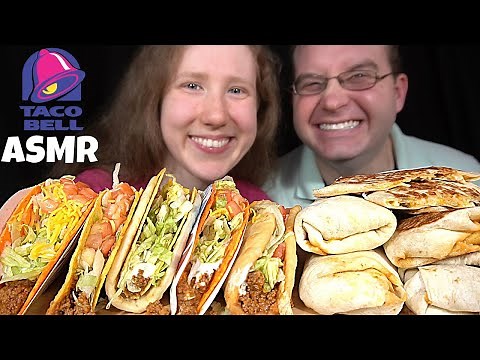 ASMR TACO BELL FEAST MUKBANG (Collab With ASMR Cravings) EATING SOUNDS