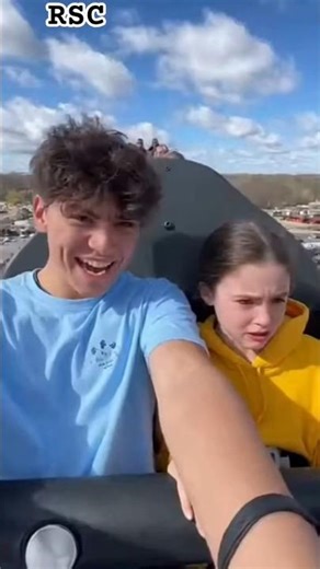 Safety Bar Opened Mid-Drop! 😱 Sister Almost Fell Off Roller Coaster!! #rollercoaster #shorts