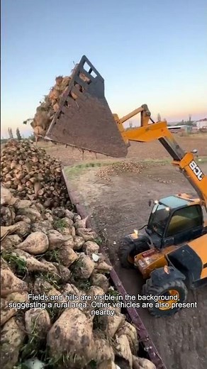 Loading Sugar Beets A Rural Agricultural Process