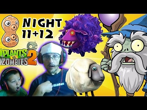 Plants vs. Zombies 2 DARK AGES - Night 11 & 12: Worstest Wizard Creep With Whack Sheep (Face Cam)