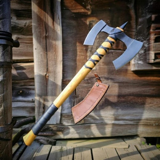 Viking Vintage Double Blade Axe for Wood Cutting and Hunting - Etsy