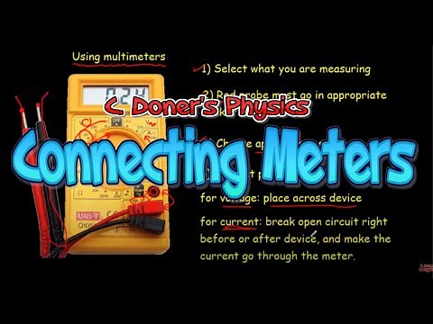 IB Physics: Connecting Meters (Ammeters and Voltmeters)