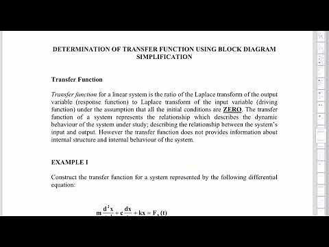 Block diagram simplification rules