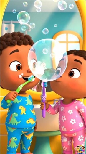 Brush Brush Morning Song 🪥😁 | Healthy Habits for Kids #kidsvideo
