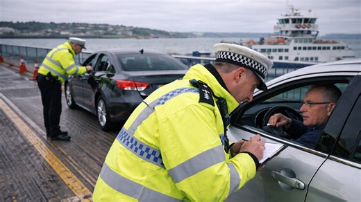 Police are stopping drivers in unexpected locations
