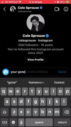 #pov y/n isn’t over cole and thinks he has moved on but he hasn’t / cole sprouse x reader #foryoupage #riverdale #reader #colesprouse #instagram #fyp