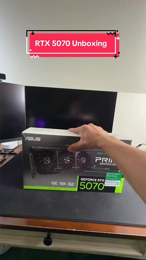 Unboxing my new RTX 5070! #rtx5070 #pcbuild #pcupgrade #gpu #techtok | pcbuild
