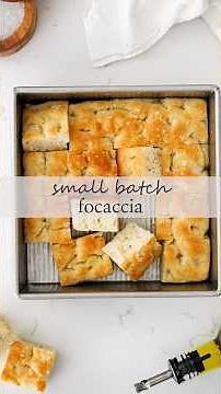 Small Batch Focaccia (2-4 servings!) | No-Knead Focaccia Recipe | The Floral Apron