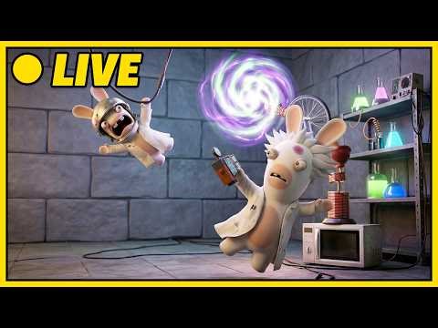 LIVE 🔴 Mad Rabbid Science Marathon 🧪 🤣 Rabbids Invasion 🐰 Full Episodes | Cartoons for Kids (TV)