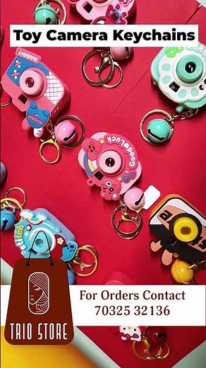 Toy Camera Keychains | Trio Store New Arrival 📸 | Best Gift for Friends & Kids