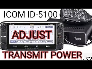 ICOM ID-5100 Adjust Tranamit Power