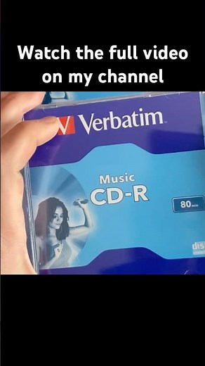 Verbatim CD-R Music: Where is the "Music" label? 💿 #cdrmusic #verbatim #vintageaudio #audiorepair