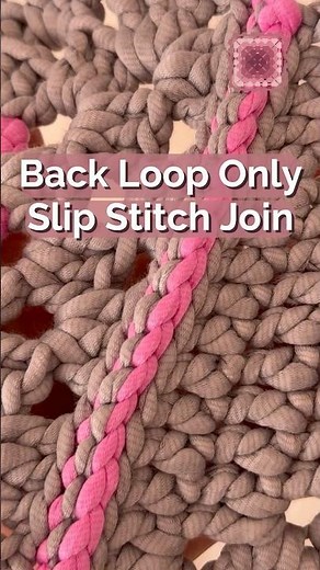 Slip stitch join for granny squares — a seam you'll want to show off. 🧶