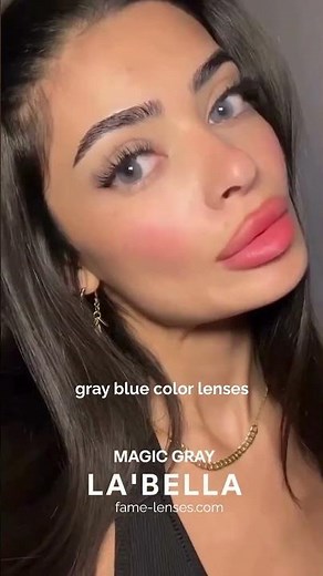 Graue Kontaktlinsen – LA'BELLA Milano Magic Gray Monatslinse | fame-lenses.com
