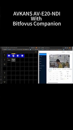 Bitfocus Companion App Controls the AVKANS Camera AV-E20-NDI, LV20N