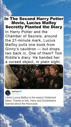Lucius Malfoy Secretly Planted Tom Riddle’s Diary
