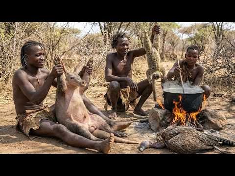 The Primitive Survival of the Hadzabe Tribe: Ancient Hunting in the African Wilderness