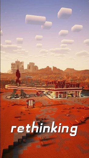 🎬 RED ROCKET STATIONS | FALLOUT | SHADERS vs VANILLA ⛏️ #minecraft #minecraftbuilding