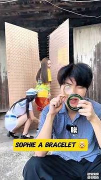 Sophie Made A Bracelet 🤯 mini wood toy- woodworking art skill/wood hand #shorts