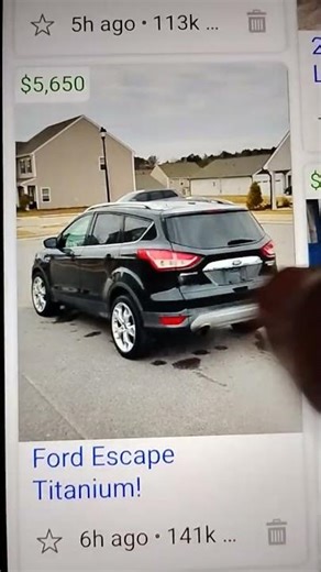 2016 Ford escape titanium 141k 5,650 nice suv