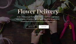 Order fresh flowers online - HTML Template by Nicepage