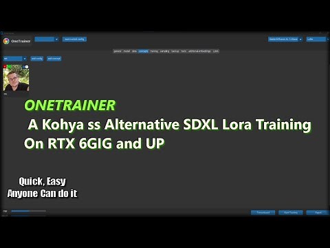 Onetrainer a kohya ss alternative SDXL Lora Training on RTX 6GIG and UP