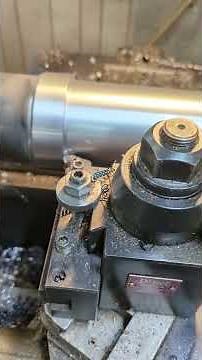 Turning a 4" schedule 40 pipe in the Lodge & Shipley 1610 power turn