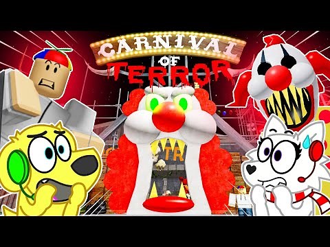 2 Player ESCAPE THE CARNIVAL OF TERROR OBBY ON ROBLOX!!