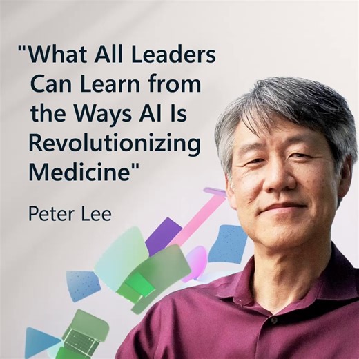 Discover how AI is transforming every aspect of the medical industry—and what leaders can learn from it. Listen to Peter Lee, President of Microsoft Research, on this episode of the WorkLab podcast: http://msft.it/6182l1zMi #AI | Microsoft