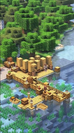 Let's Build a Fishing Hut in Minecraft🐟✨ #minecraft #minecraftbuilds