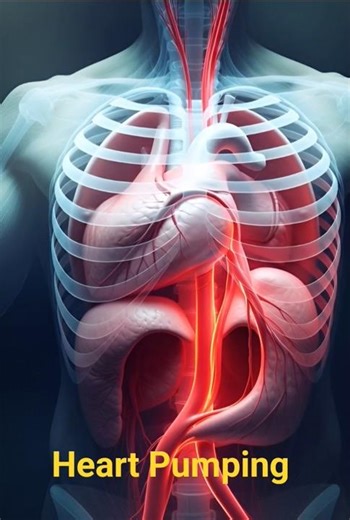 How Your Heart Beats Inside the Body | 3D Animation #shortvideo #body #shorts
