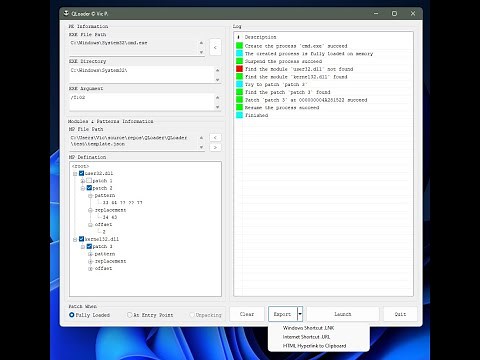QLoader - Quickly Create a Loader for a PE file
