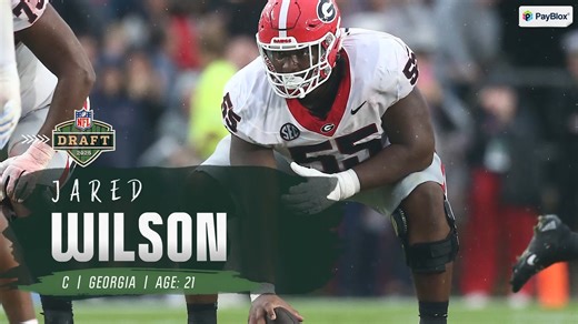 The Patriots draft C Jared Wilson with the No. 95 pick in the NFL Draft Check out his highlights ⬇️ Presented by PayBlox | NBC Sports Boston